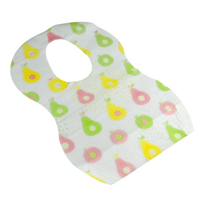 Amazon Hot Selling Customized Logo Printed Waterproof Nonwoven Disposable Baby Eating Bib