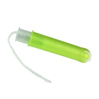 Disposable eco friendly organic cotton sanitary tampons with plastic applicator